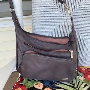 Grey Travelon crossbody bag